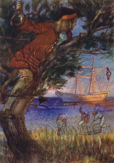 A Treasure Island illusztrációja alkotó: John Cameron