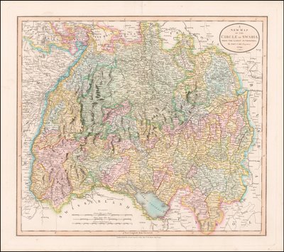 John Cary 1799-es sváb térképe alkotó: John Cary