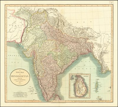 India 1806-os térképe John Cary tollából alkotó: John Cary