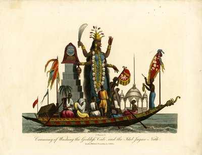 Cali istennő és Jagan-Nath bálvány megmosásának szertartása alkotó: John Chapman