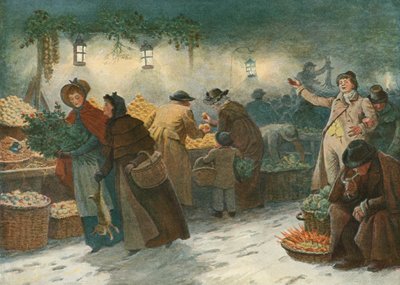 Marketing Londonban karácsony estéjén alkotó: John Charles after Dollman