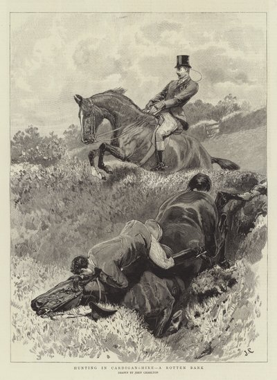 Vadászat Cardiganshire-ben, a Rotten Bankban alkotó: John Charlton