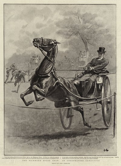 A Richmond Horse Show, egy be nem próbált kiállítás alkotó: John Charlton