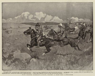 Hickman ezredes repülő ezredével, Egy verseny egy Springbokért... alkotó: John Charlton