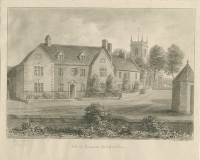 Cannock Town: szépia mosás alkotó: John Chessell Buckler
