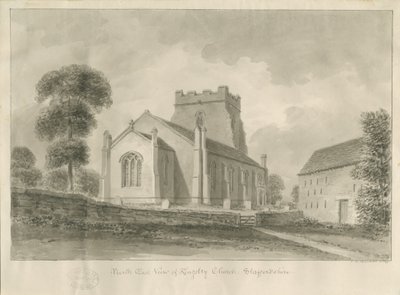 Kingsley templom: szépia rajz, 1841 alkotó: John Chessell Buckler