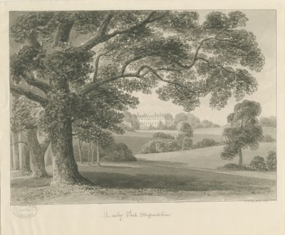 Loxley Park: szépia rajz, 1841 alkotó: John Chessell Buckler