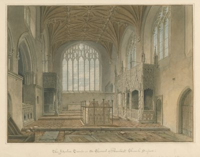 Sussex - Arundel templom - A Fitzalan sírok, 1825 alkotó: John Chessell Buckler