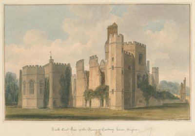 Sussex – Cowdray-ház, 1825 alkotó: John Chessell Buckler