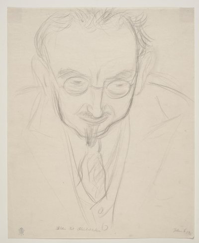 A geográfus, G. Hatt professzor. Mellkép en face. alkotó: John Christensen