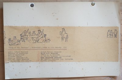 Csoport a házban, Bournehill, 1858 (tintával papíron) alkotó: John Christian Schetsky