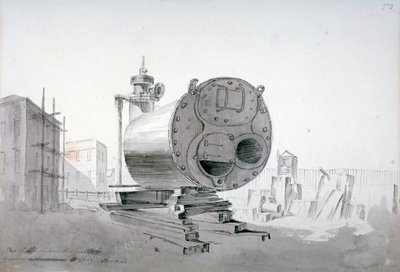 Gőzgép, New Road, Islington, London, 1808 alkotó: John Claude Nattes