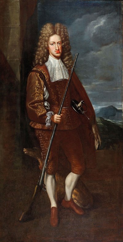 Spanyolország II. Károly portréja vadászjelmezben, 1699. alkotó: John Closterman