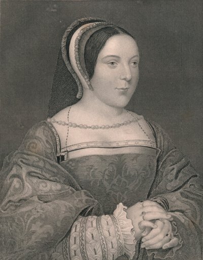 Tudor Margit. Skócia királynője, 1525, 19. század eleje-közepe. alkotó: John Cochran