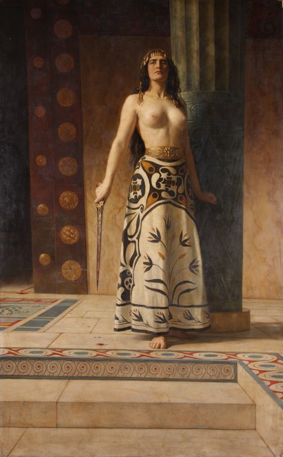 Clytemnestra, 1914 körül (olaj, vászon) alkotó: John Collier
