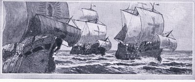 Henry Hudson utolsó utazása 1610. Egy lázadó stáb sodródott, Newnes Pictorial Knowledge, Newnes kiadója, az 1950-es évek körül alkotó: John Collier
