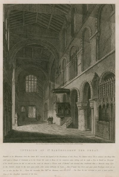 A Nagy Szent Bertalan-templom belseje alkotó: John Coney