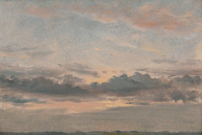 Felhőtanulmány, naplemente alkotó: John Constable