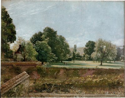 Kilátás Salisburyben, a Fisher Archdeacon House könyvtárából (olaj, vászon alkotó: John Constable