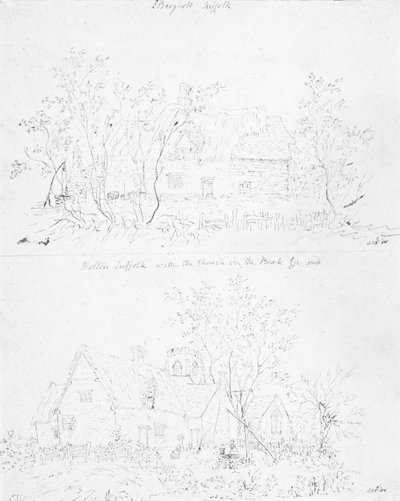 Egy romos nyaraló Capelben, Suffolkban alkotó: John Constable