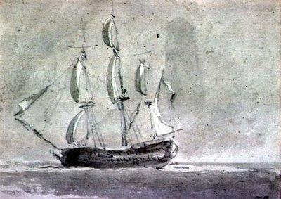 Egy hajó Sail alatt alkotó: John Constable
