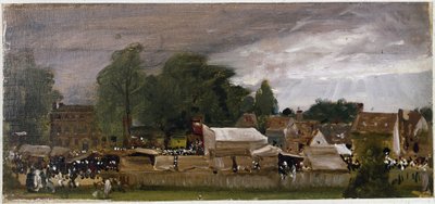 Egy falusi vásár, valószínűleg East Bergholtban (olaj, vászon alkotó: John Constable