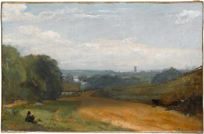 Dedham látképe Gun Hillről alkotó: John Constable