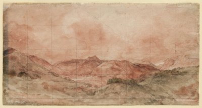 Bow Fell és a Langdale Pikes alkotó: John Constable
