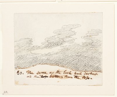 Felhő tanulmány (Alexander Cozens "Engravings of Skies" című műve után), 1822-23 körül (grafit, papír) alkotó: John Constable