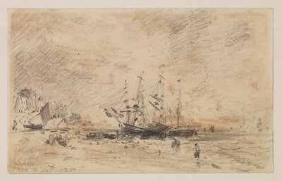 Colliers a brightoni tengerparton, 1825. október 14 alkotó: John Constable