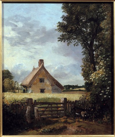 Víkendház búzamezőben. John Constable festménye (1776-1837) alkotó: John Constable