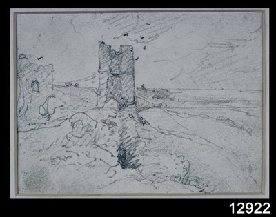 Víkendházak egy magas parton, 1834 alkotó: John Constable
