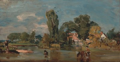 Flatford malom, 1810 és 1811 között. alkotó: John Constable