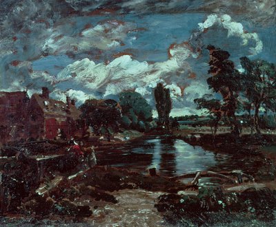 Flatford malom a Stour egyik zárából, 1811 körül alkotó: John Constable