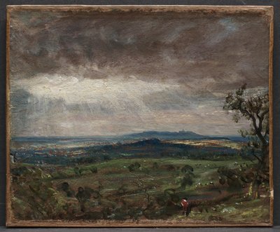 Hampstead Heath, Looking Toward Harrow, c. 1821 (olaj, papír, vászonra festve) alkotó: John Constable