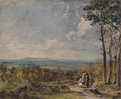 Hampstead Heath Harrow felé tekintve, 1821. alkotó: John Constable