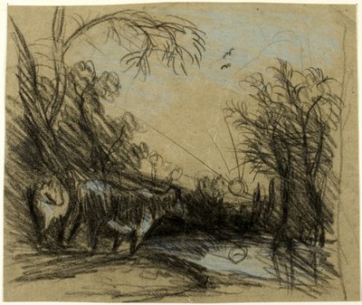 Tájkép tehenekkel alkotó: John Constable