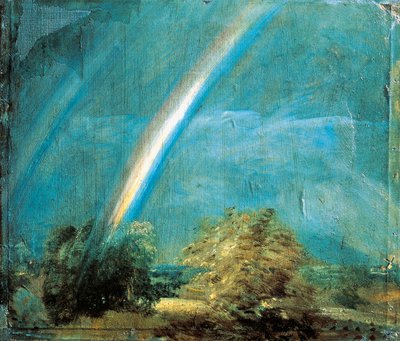 Tájkép dupla szivárvánnyal alkotó: John Constable