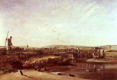 Mistley, a Stour völgye (olaj, vászon) alkotó: John Constable