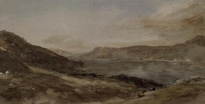PD.77-1950 Windermere, 1806 körül (akvarell) alkotó: John Constable