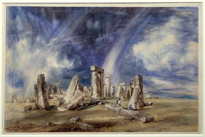 Stonehenge őskori lelőhelye (Anglia). John Constable festménye (1776-1837) alkotó: John Constable