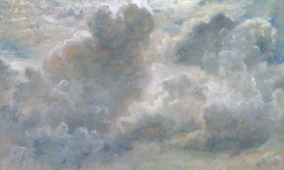 Tanulmány a gomolyfelhőkről, 1822 (olaj, papír, vászonra fektetve) alkotó: John Constable