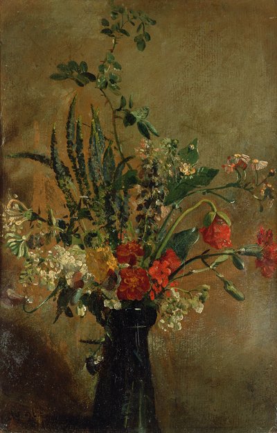Virágok tanulmányozása jácintüvegben, 1814 alkotó: John Constable