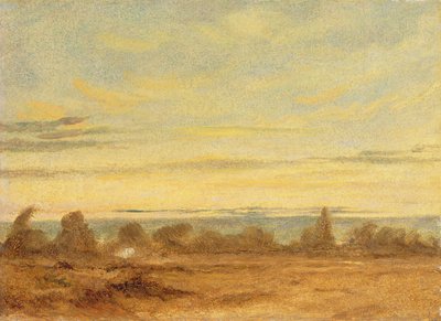 Nyár – esti táj (olaj, vászon) alkotó: John Constable