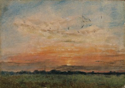 "Naplemente", 1796-1837 alkotó: John Constable