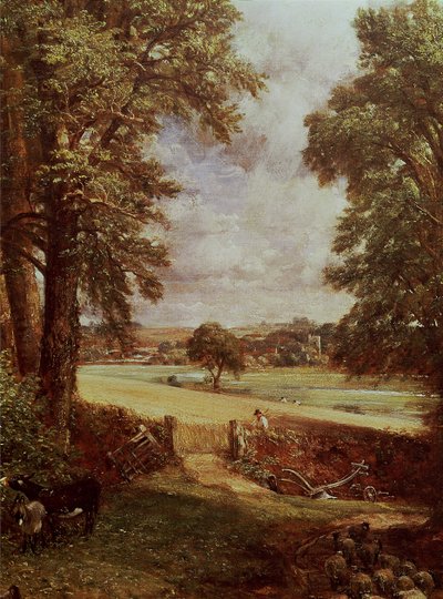A kukoricatábla, aratógép részlete, 1826, olaj, vászon alkotó: John Constable