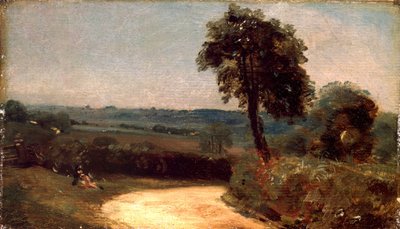 A Kelet-Bergholt és Flatford közötti út alkotó: John Constable