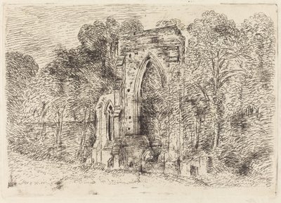 A Netley Abbey romjai alkotó: John Constable