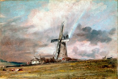 Windmill, Houses and Rainbow Painting John Constable (1776-1837) 1824 kb. Nap. 21x30,4 cm London, Victoria and Albert Múzeum alkotó: John Constable