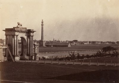 [Chowringhee nézete a kalkuttai kormányházból], 1858-61. alkotó: John Constantine Stanley